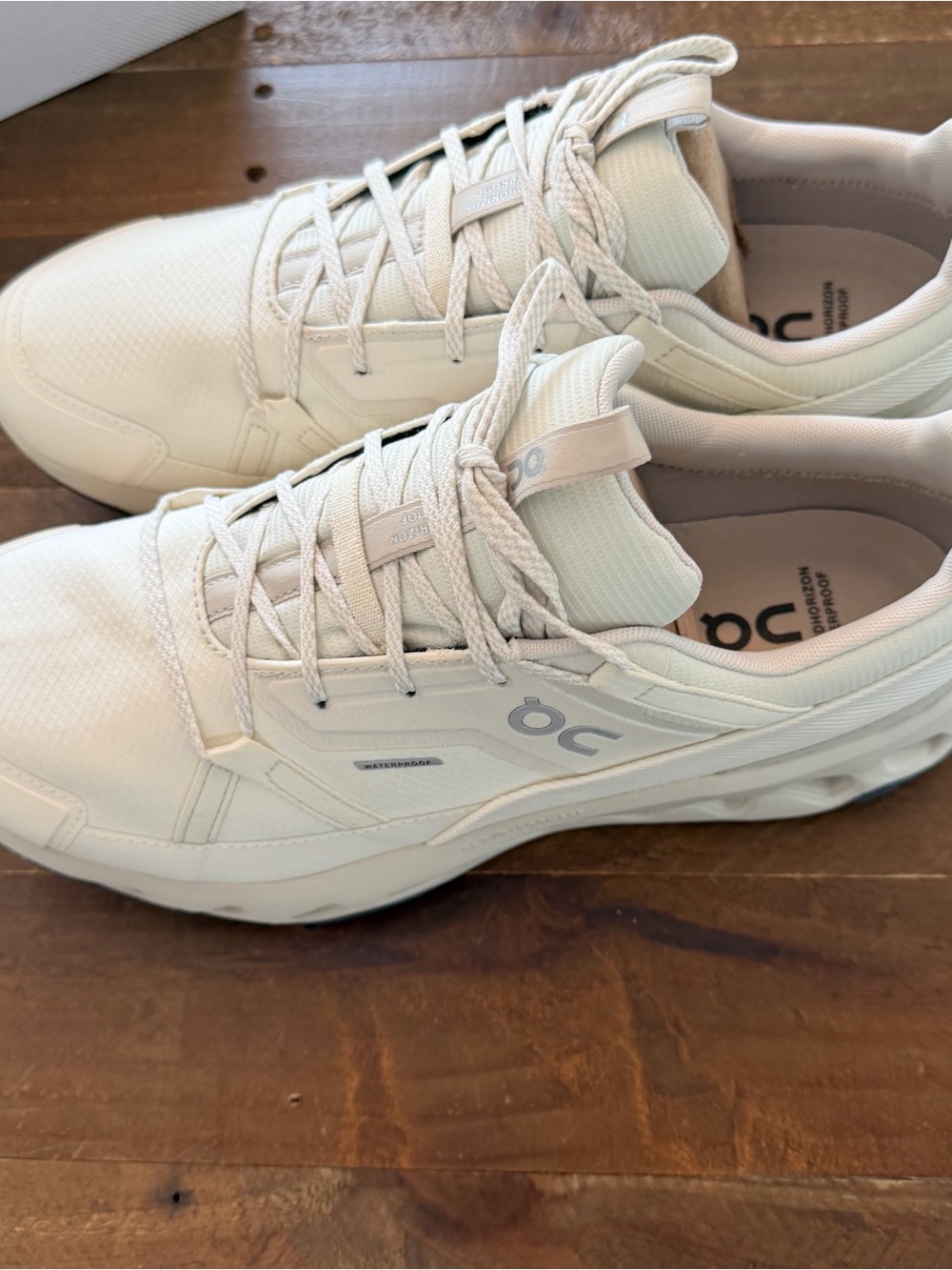 On Running Cloudhorizon Waterproof Men's Sneakers — Cream/Off-White - Picture 5 of 8
